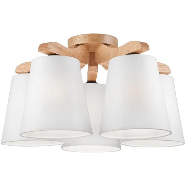 LM-5.55/B ANDREAS 5-light wooden ceiling lamp