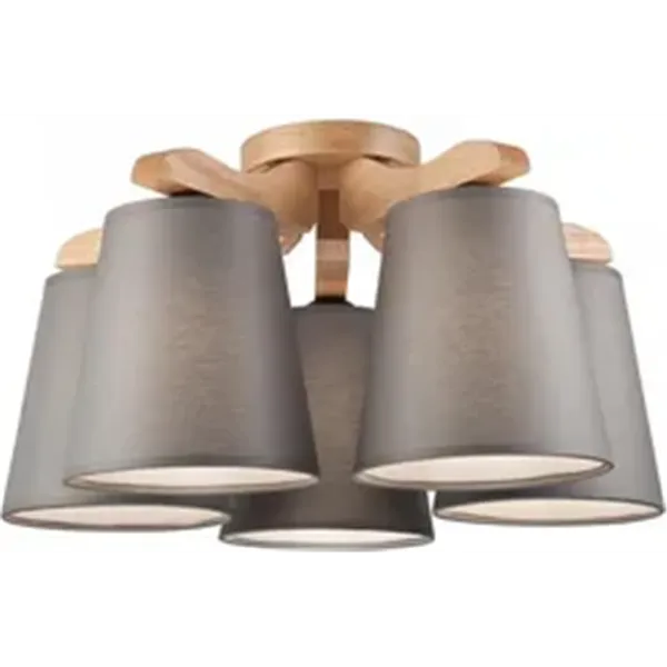 LM-5.55/S ANDREAS 5-light wooden ceiling lamp