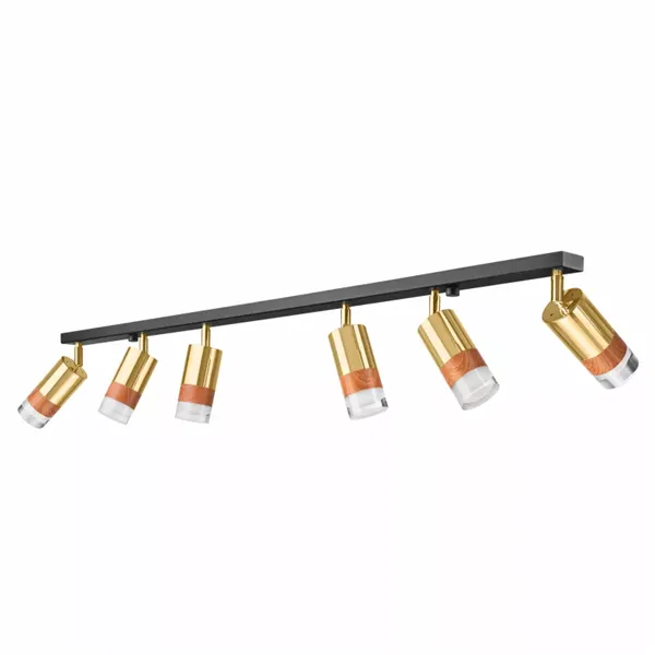 LM-6.151 AURORA 6-light gold ceiling lamp