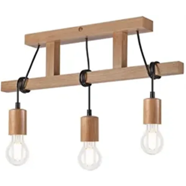 LM-3.97 LEON OAK 3-light wooden hanging lamp