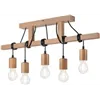 LM-5.97 LEON OAK 5-light wooden hanging lamp