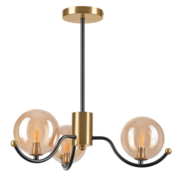 LM - 3.217 GEORGIA 3-light pendant lamp with lampshades - balls