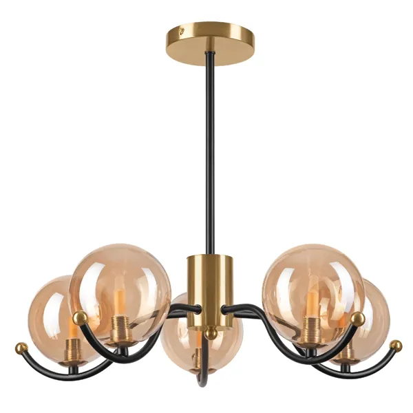 LM - 5.217 GEORGIA 5-light pendant lamp with lampshades - balls