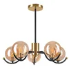 LM - 5.217 GEORGIA 5-light pendant lamp with lampshades - balls