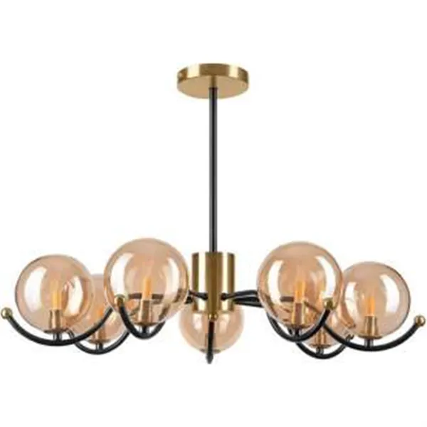 LM -7.217 GEORGIA 7-light hanging lamp with lampshades - balls