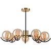 LM -7.217 GEORGIA 7-light hanging lamp with lampshades - balls