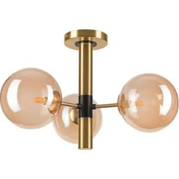 LM - 3.218 ROLLO 3-light hanging lamp with lampshades - balls