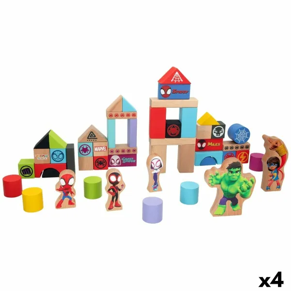 Playset Spidey Amazing Friends 50 Daudzums 4 gb. 8 x 9,5 x 1,5 cm