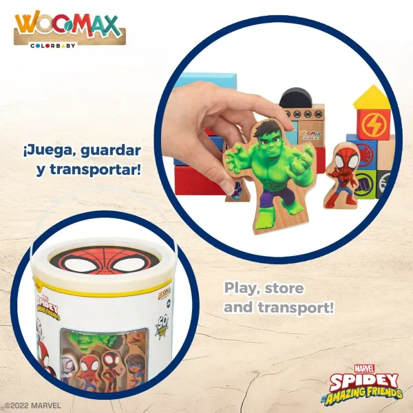 Playset Spidey Amazing Friends 50 Предметы 4 штук 8 x 9,5 x 1,5 cm
