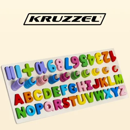 Puinen aakkos- ja numeropalapeli