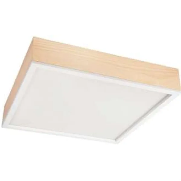 LD-PD-9.6 SANTIAGO 4-light square wooden ceiling lamp