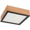 LD-PD-9.4 SANTIAGO 2-light square oak ceiling lamp