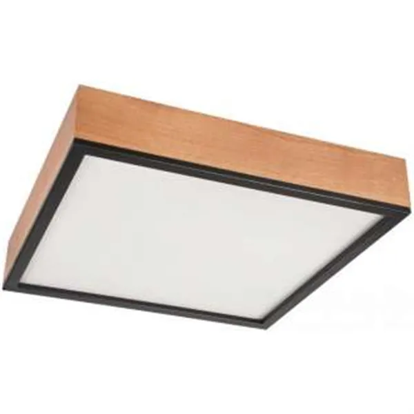 LD-PD-9.6 SANTIAGO 4-light square oak ceiling lamp