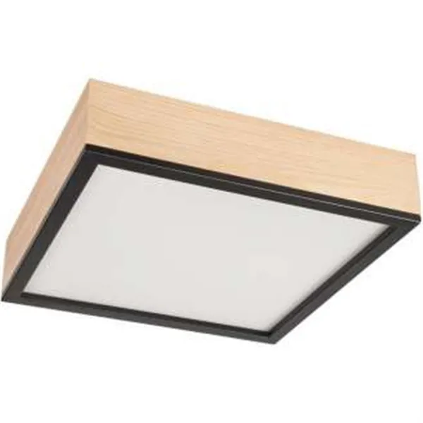 LD-PD-9.5 SANTIAGO 4-light square wooden ceiling lamp