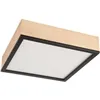 LD-PD-9.5 SANTIAGO 4-light square wooden ceiling lamp