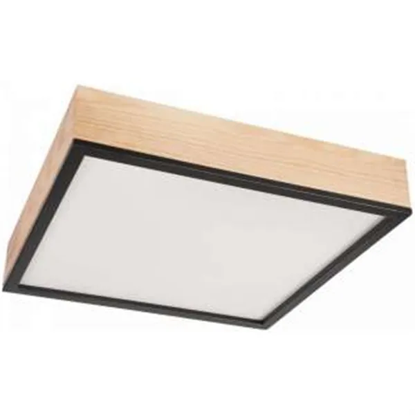 LD-PD-9.6 SANTIAGO 4-light square wooden ceiling lamp