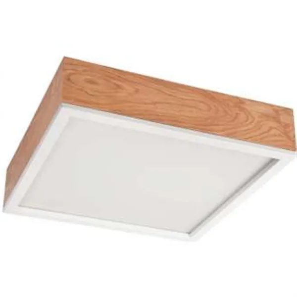 LD-PD-9.5 SANTIAGO 4-light square oak ceiling lamp