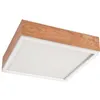 LD-PD-9.5 SANTIAGO 4-light square oak ceiling lamp