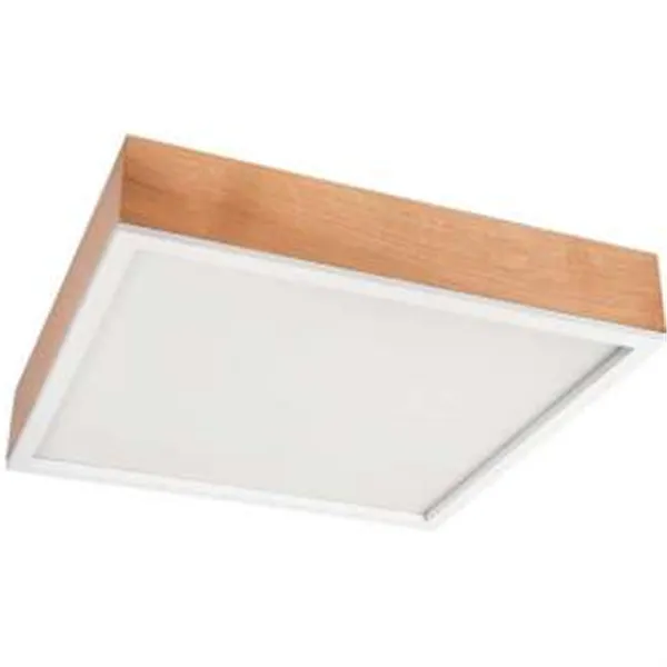 LD-PD-9.6 SANTIAGO 4-light square oak ceiling lamp