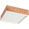 LD-PD-9.4 SANTIAGO 2-light square oak ceiling lamp