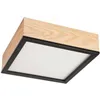 LD-PD-9.4 SANTIAGO 2-light square wooden ceiling lamp