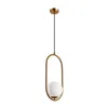 LM-1.198 AMBER 1-light brass hanging lamp with a ball shade