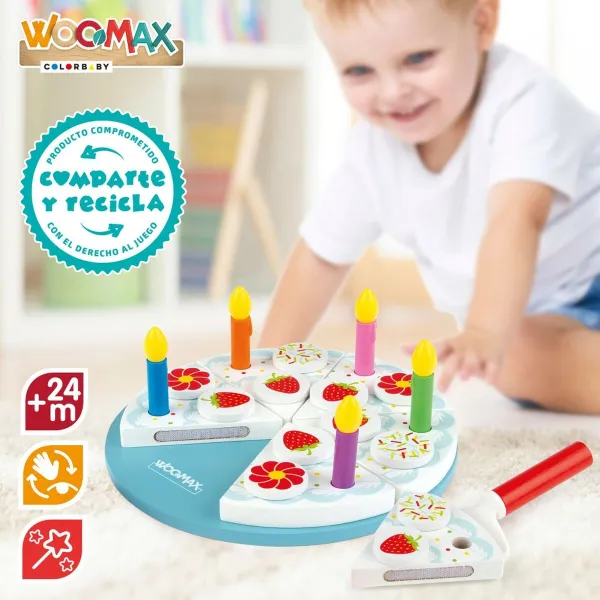 Деревянная игра Woomax Tarta 26 Предметы (6 штук)