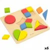 Детский деревянный паззл Woomax Формы + 12 Months 16 Предметы (6 штук)