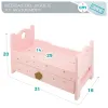 Bed Woomax Pink 4 Units 31 x 20 x 16 cm