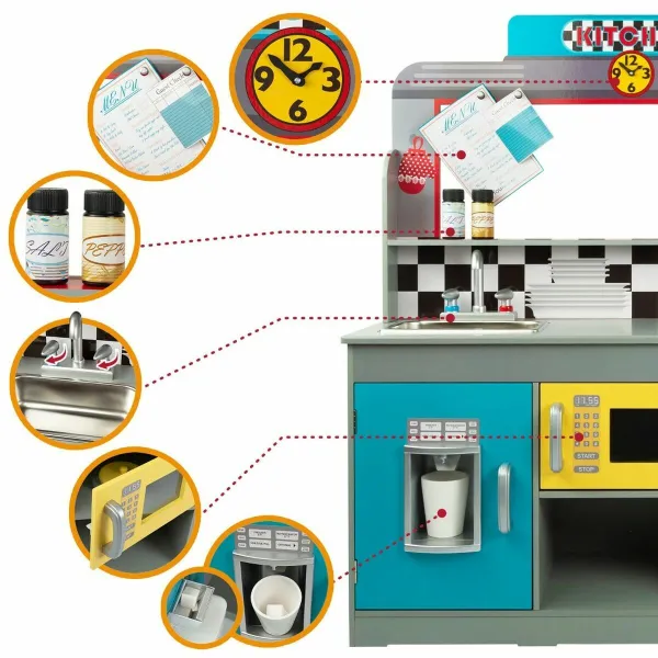 Toy kitchen Woomax Wood 90 x 58 x 104 cm
