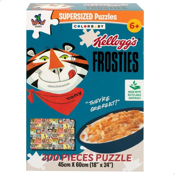 Palapeli Colorbaby Kellogg's Frosties 300 Kappaletta 6 osaa 60 x 45 x 0,1 cm