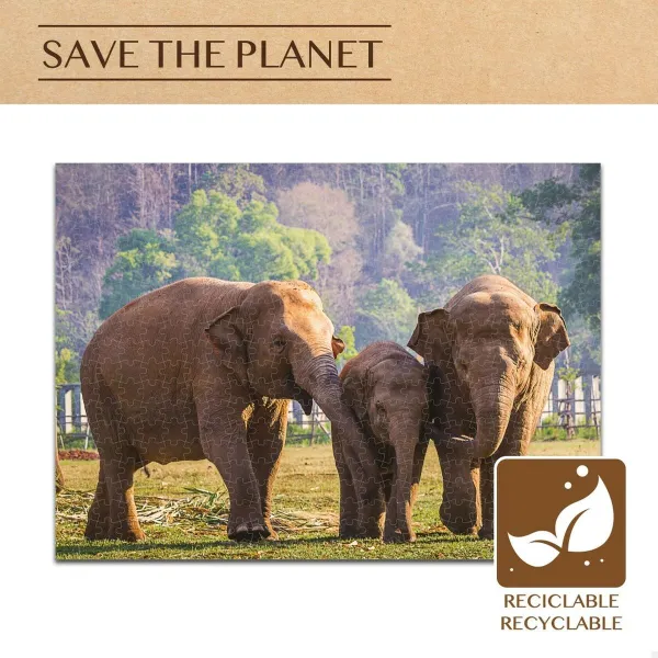 Palapeli Colorbaby Elephant 500 Kappaletta 6 osaa 61 x 46 x 0,1 cm