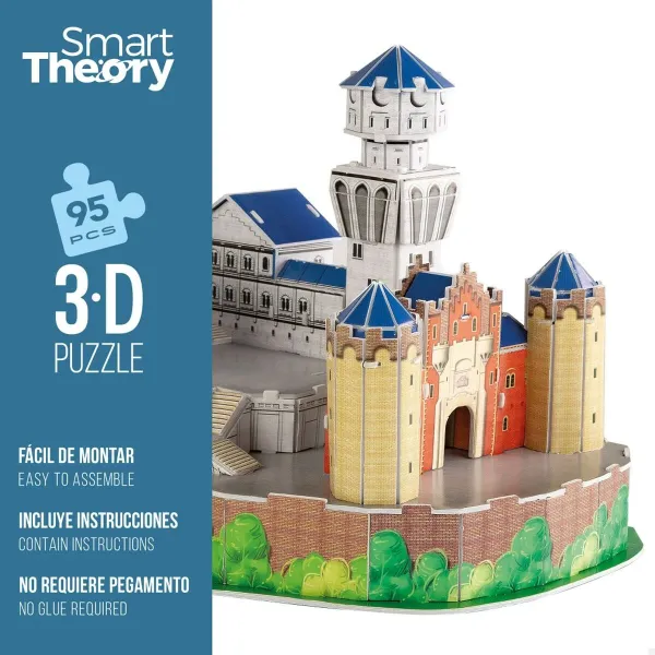3D-palapeli Colorbaby New Swan Castle 95 Kappaletta 43,5 x 33 x 18,5 cm (6 osaa)