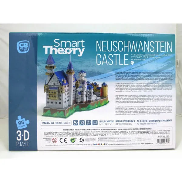 3D Puzlė Colorbaby New Swan Castle 95 Dalys 43,5 x 33 x 18,5 cm (6 vnt.)