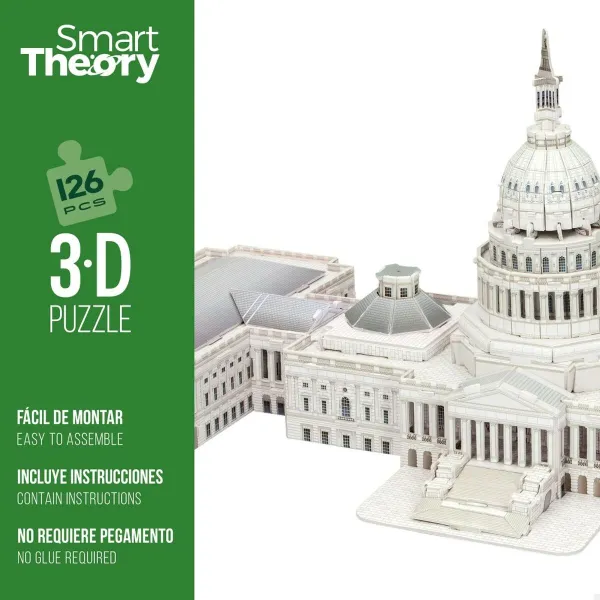 3D-palapeli Colorbaby Capitolio 126 Kappaletta 52,5 x 20,5 x 23,5 cm (6 osaa)