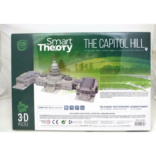3D-palapeli Colorbaby Capitolio 126 Kappaletta 52,5 x 20,5 x 23,5 cm (6 osaa)