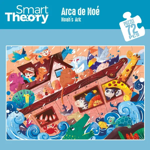 Palapeli Colorbaby Noah's Ark 72 Kappaletta 90 x 60 cm (6 osaa)