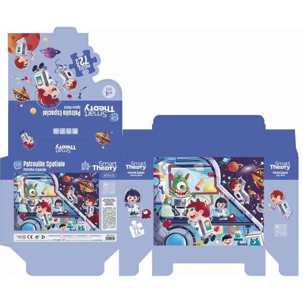 Головоломка Colorbaby Space Patrol 72 Предметы 90 x 60 cm (6 штук)