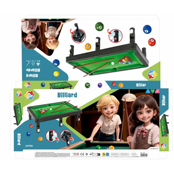 Biliardo stalas CB Games 44,5 x 13 x 24,5 cm (12 vnt.)