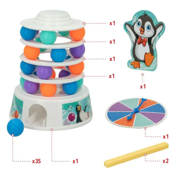 Lautapeli Colorbaby Pingviini (6 osaa)