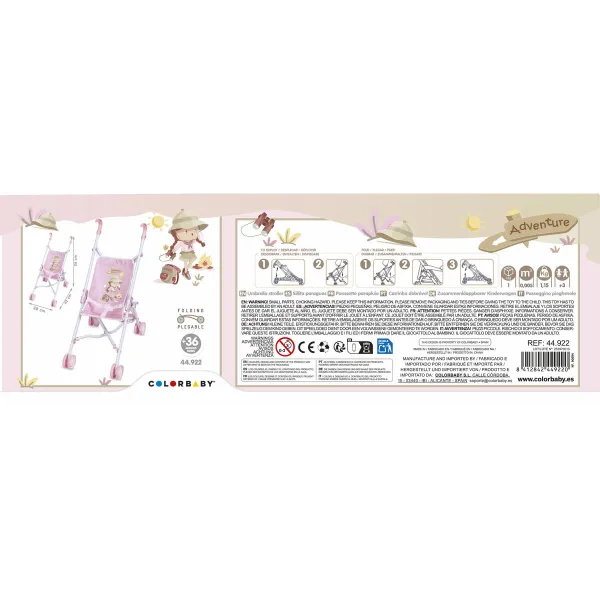 Nuken tuoli Colorbaby Adventure 28 x 56 x 42 cm 12 osaa