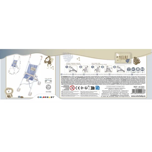 Кресло для кукол Colorbaby Natural 27 x 56 x 53 cm 12 штук