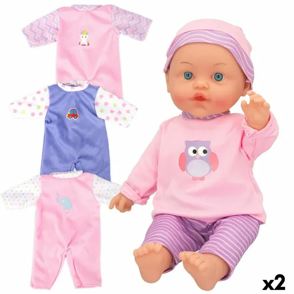 Vauvanukke Colorbaby 2 osaa 24 x 42 x 11 cm