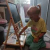 Kruzzel 22472 divpusēja koka tāfele