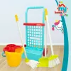 Cleaning Trolley with Accessories Colorbaby Toy 5 Pieces 30,5 x 55,5 x 19,5 cm (12 Units)