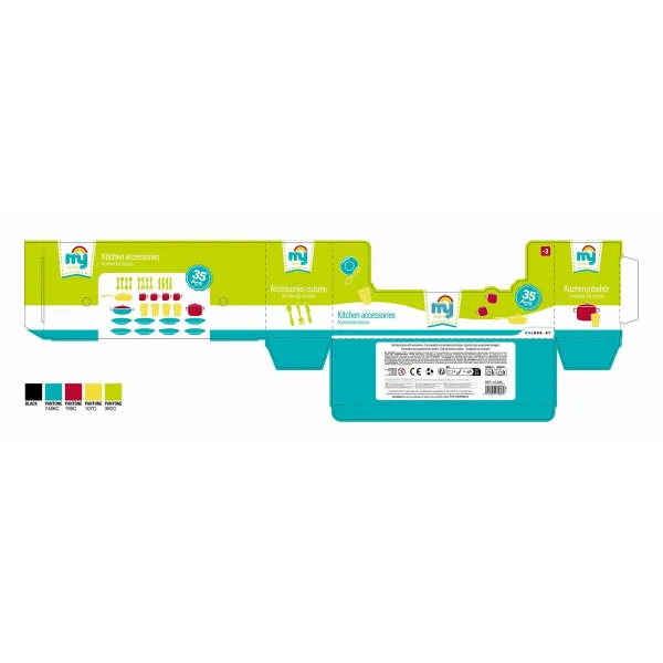 Vauvan ruokailusetti Colorbaby Lelu Kuivain 35 Kappaletta (15 osaa)