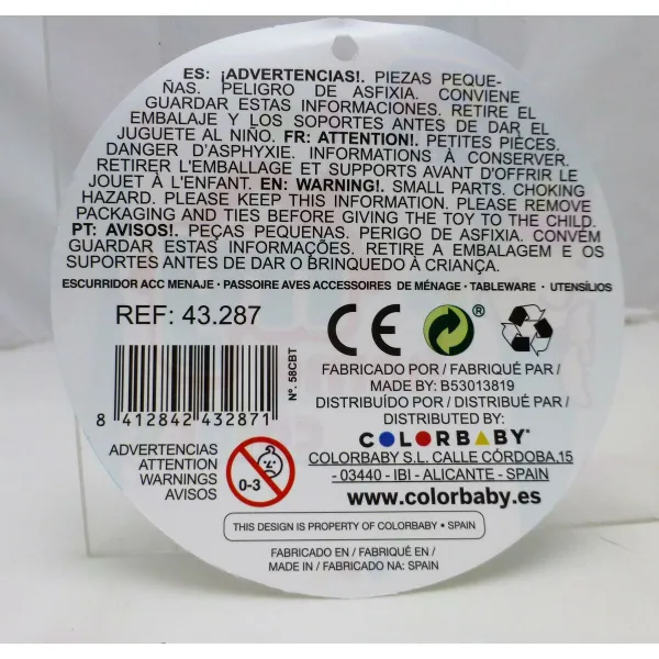 Детский набор посуды Colorbaby Игрушка машина для отжимания белья 26 Предметы (12 штук)