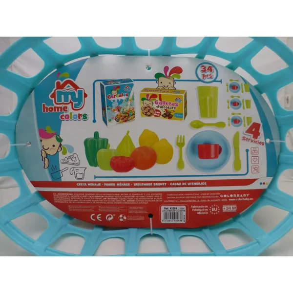 Toy Food Set Colorbaby Kitchenware and utensils 34 Pieces 33 Pieces (16 Units)