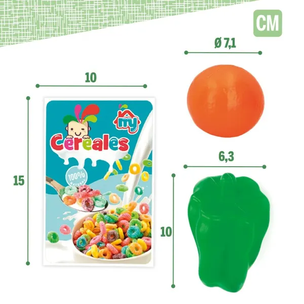 Корзина для покупок Colorbaby My Home Игрушка 12 Предметы 15 x 10 x 6 cm 8 штук