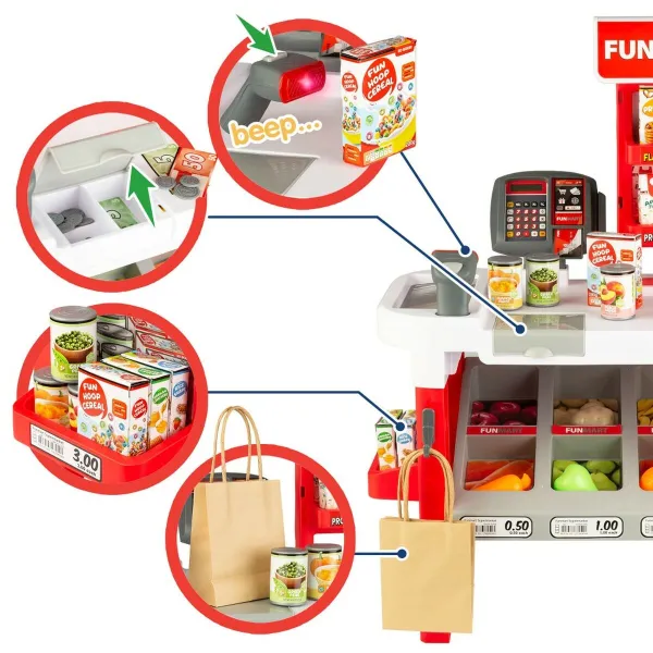 Lelu-supermarket Funville Funmart 55,5 x 75 x 29 cm